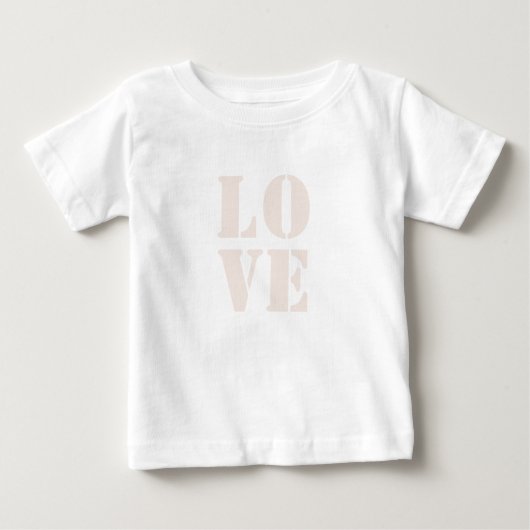 Adorable "Liebe" Baby T - Shirt - Niedlicher T - S (Vorderseite)