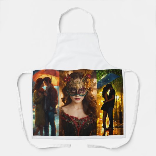 "Adorable Liebe Couple Schürze-Heartwarming Kitche Schürze (Vorderseite)