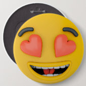 Adorable Liebe Emoji Button - Verbreiten Sie die L (Vorne & Hinten)