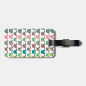 Adorable "Liebe Möpsen" farbige Möpsen Veranschaul Gepäckanhänger (Rückseite horizontal)