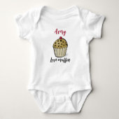 Adorable Liebe Muffin Baby Strampler (Vorderseite)
