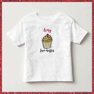 Adorable Liebe Muffin Kleinkind T-shirt