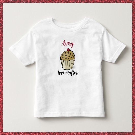 Adorable Liebe Muffin Kleinkind T-shirt