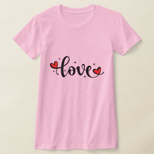 Adorable LIEBE T - Shirt für Mädchen - Perfektes V (Ablage )