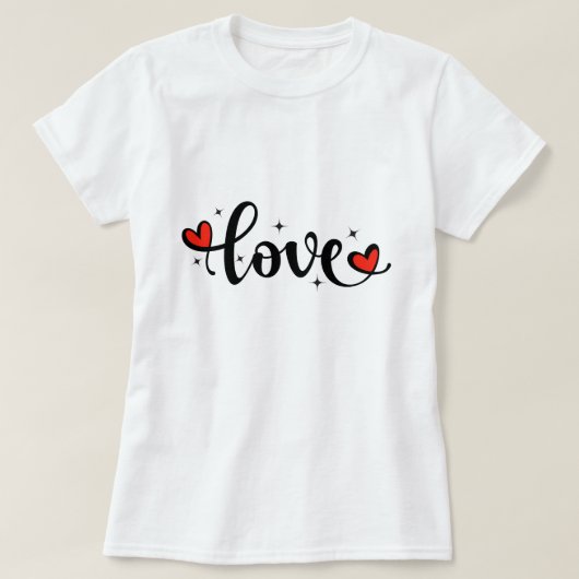 Adorable LIEBE T - Shirt für Mädchen - Perfektes V (Design vorne)