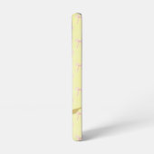 .Adorable Light Yellow Pink Bow Scripture Pink Bee Samsung Galaxy Hülle (Linke Seite)