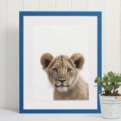 Adorable Lion Cub Baby Kinderzimmer Jungle Safari Poster