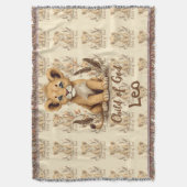 Adorable Lion Cub Christian Art Faith Quote Decke (Vorderseite Vertikal)