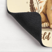 Adorable Lion Cub Christlich Art Faith Quote Mousepad (Ecke)