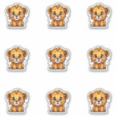 Adorable Lion Cub Sticker Pack (Vorderseite)