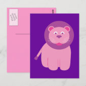 Adorable Lion Postkarte (Vorne/Hinten)