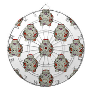 Adorable Lipstick Pig Dartscheibe