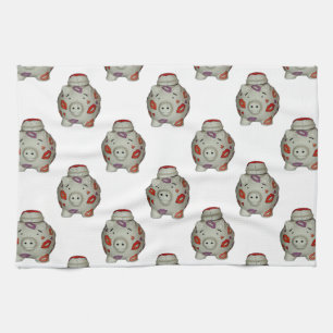 Adorable Lipstick Pig Handtuch