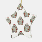 Adorable Lipstick Pig Keramik Ornament (Links)