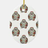 Adorable Lipstick Pig Keramik Ornament (Vorne)