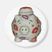 Adorable Lipstick Pig Magnet (Vorne)