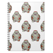 Adorable Lipstick Pig Notizblock (Vorderseite)