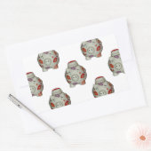 Adorable Lipstick Pig Rechteckiger Aufkleber (Umschlag)