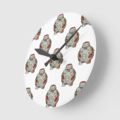 Adorable Lipstick Pig Runde Wanduhr (Winkel)