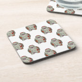 Adorable Lipstick Pig Untersetzer (Linke Seite)