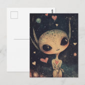Adorable Little Alien Postkarte (Vorne/Hinten)