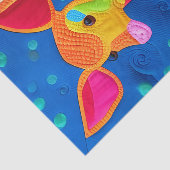 Adorable Little Baby Deer - quilt-like Design Seidenpapier (Ausschnitt)