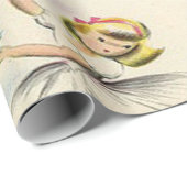 Adorable Little Ballerinas Kittens Weihnachten Hol Geschenkpapier (Rolleneckpunkt)