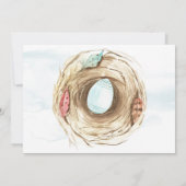 Adorable Little Bird Baby Pregnancy Ankündigung (Rückseite)