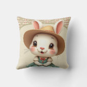 Adorable Little Bunny Rabbit Kissen (Rückseite)