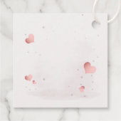 Adorable little cartoon zebra geschenkanhänger (Rückseite)