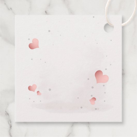 Adorable little cartoon zebra geschenkanhänger (Rückseite)