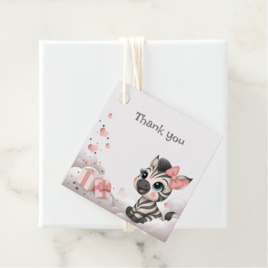 Adorable little cartoon zebra geschenkanhänger (Beispiel)