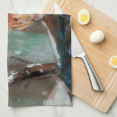 Adorable Little Eastern Bluebird Song Bird Geschirrtuch (Viertel Falte)