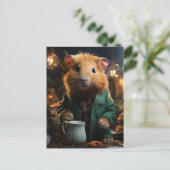 Adorable Little Guinea Pig Postkarte (Stehend Vorderseite)