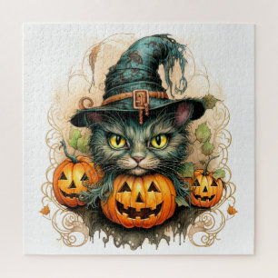 Adorable Little Kitty Cat Hexe Puzzle