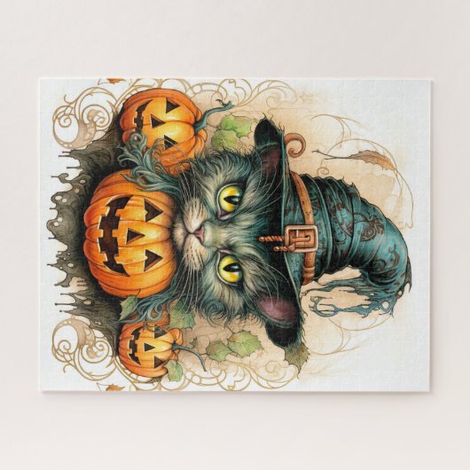 Adorable Little Kitty Cat Hexe Puzzle (Horizontal)