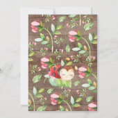 Adorable Little Lady Ladybug Babydusche Einladung (Rückseite)