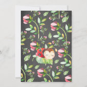 Adorable Little Lady Ladybug Babydusche Einladung (Rückseite)