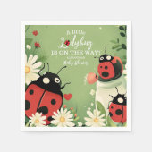 Adorable Little Ladybug Girl Babydusche Serviette (Vorderseite)