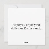 Adorable Little Ostersonnenkaninchen Feiertagskarte (Rückseite)