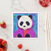 Adorable Little Panda - quilt-like Design Serviette (Beispiel)