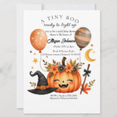Adorable Little Pumpkin Boo Halloween Kinderdusche Einladung (Vorderseite)