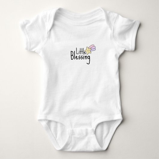 Adorable Little Segen: Custom Niedlich Baby Strampler (Vorderseite)