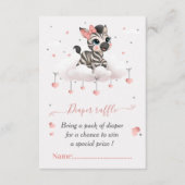 Adorable little zebra baby girl begleitkarte (Vorderseite)