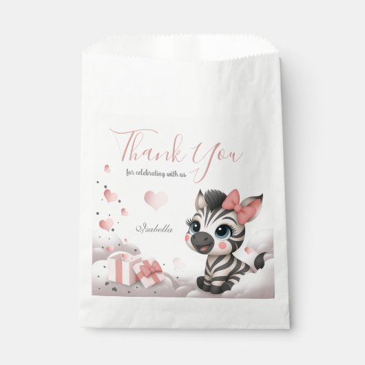 Adorable little zebra geschenktütchen (Vorderseite)