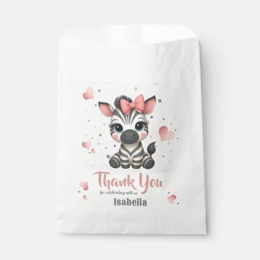 Adorable little zebra geschenktütchen (Vorderseite)