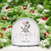 Adorable little zebra schneekugeln (Weihnachten)