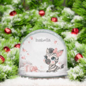 Adorable little zebra schneekugeln (Weihnachten)