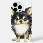ADORABLE LONG HAIRED CHIHUAHUA PUPPY HUND Case-Mate iPhone HÜLLE (Rückseite)