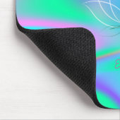 Adorable Lotus, Holografischer Regenbogen Mousepad (Ecke)